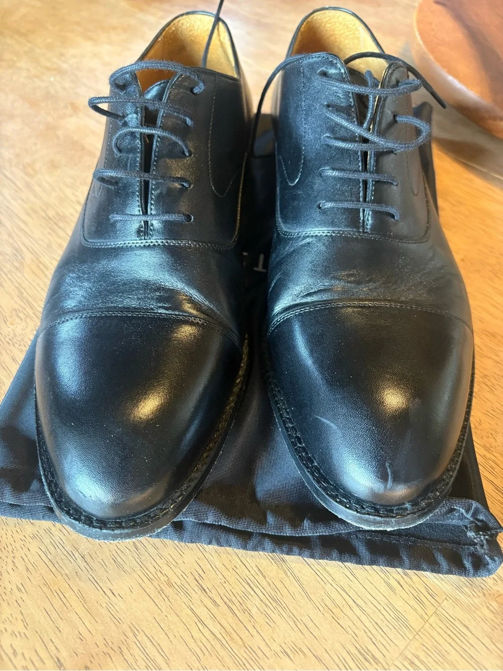 Beckett Simonon Black Dean Oxford Shoes